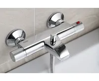 AQUALINE ACTION nástěnná vanová termostatická baterie, chrom (4)