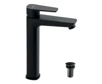 NOVASERVIS Umyvadlová baterie s výpustí METALIA 58 ECO, černá - 58503,5