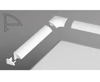 Ravak Sada pro krycí lištu 6 bílá