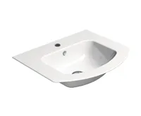 GSI PURA keramické umyvadlo Slim oblé 52x44cm, bílá ExtraGlaze GSI PURA keramické umyvadlo Slim oblé 52x44cm, bílá ExtraGlaze