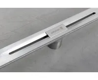 POLYSAN SLIM RIVER nerezový podlahový žlab s roštem, L.400-1000, DN50 (5)