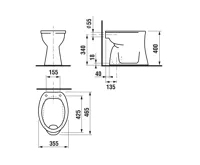 JIKA DINO Samostatně stojící WC, svislý odpad, bílá 822008 (1)