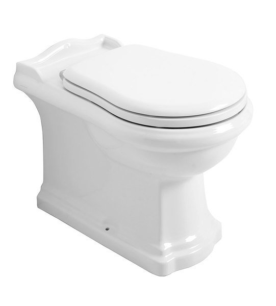KERASAN RETRO WC mísa stojící, 39x61cm, spodní/zadní odpad, bílá