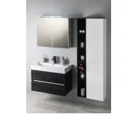 SAPHO RIWA galerka s LED osvětlením, 81x70x17cm, dub stříbrný (3)