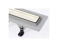 POLYSAN TILE podlahový žlab s nerezovým roštem pro dlažbu, L-820mm, DN40 (1)