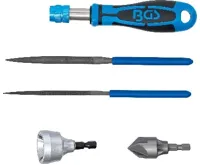 BGS Vnější/vnitřní odjehlovač a sada pilníků, 5dílná (1)