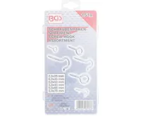 BGS Vruty - háčky + očka, sada 151 dílů, PVC kazeta (2)