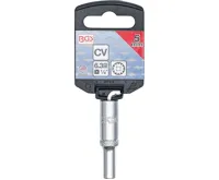 BGS Hlavice nástrčná Gear Lock, 6,3 mm (1/4"),  5 mm (2)