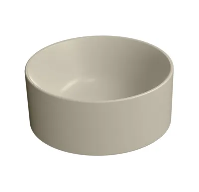 GSI KUBE X keramické umývátko na desku, průměr 32cm, creta mat