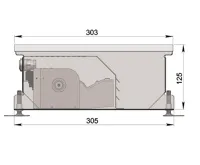 MINIB Podlahový elektrický konvektor COIL-TE 1500mm S ventilátorem, mřížka (1)