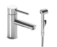 SAPHO RHAPSODY stojánková umyvadlová baterie s bidetovou sprchou, chrom
