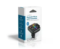 FM transmitter do auta | Pevný | Hands free volání | 1 " | Jantarová obrazovka | Bluetooth® | PD 18 W / PD 24 W | Rychlé nabíjení | Posílení basů | Google Assistant / Siri | Černá (7)