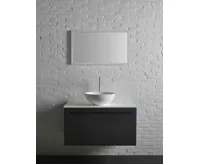 SAPHO THIN umyvadlo na desku, Rockstone Ø 39 cm, bílá mat (5)