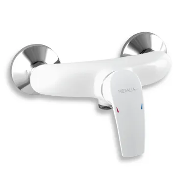 NOVASERVIS Sprchová baterie bez příslušenství 150 mm Metalia 57 bílá - 57060/1,1