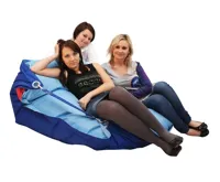 Sedací pytel 189x140 duo dark blue - cyan Sedací pytel 189x140 duo dark blue - cyan