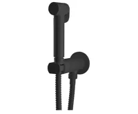 SAPHO Podomítková bidetová baterie se Stop sprškou, kulatá, progresivní kartuše, černá mat SAPHO Podomítková bidetová baterie se Stop sprškou, kulatá, progresivní kartuše, černá mat