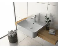 ISVEA SOTT AQUA keramické umyvadlo polozápustné, 59x49cm, bílá (4)