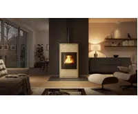 HS Flamingo Krbová kamna AQUAFLAM ® 17 s výměníkem - krémová, manuální regulace (29)