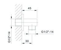 SAPHO Vývod sprchy, chrom (2)