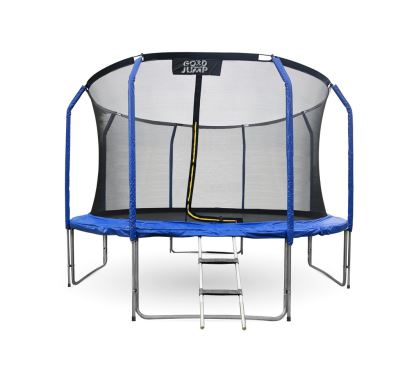 GoodJump 4UPVC modrá trampolína 400 cm s ochrannou sítí + žebřík - Inside - výprodej