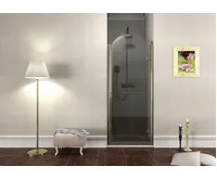 GELCO ANTIQUE sprchové dveře otočné, 800mm, pravé, ČIRÉ sklo, bronz (3)