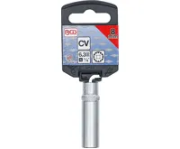 BGS Hlavice nástrčná 1/4" 8 mm, prodloužená, "GearLock" (2)