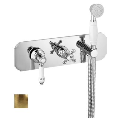 SAPHO VIENNA podomítková sprchová baterie s ruční sprchou, 3 výstupy, bronz