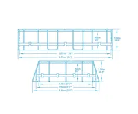 Bestway Bazén Power Steel Frame 4,27 x 2,5 x 1 m - 56620 (4)