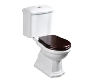 KERASAN RETRO WC sedátko Soft Close, ořech/chrom (5)