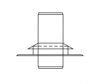 ALMEVA STARRkomínová nerezová hlavice ( komplet ) 200mm