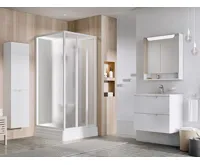 Ravak sprchový kout čtvercový ASBP3-90 bílá+grape (4díly)