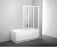 Ravak Vanová zástěna VS3 130 bílá+rain