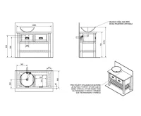 SAPHO BRAND umyvadlová skříňka 100x73x50cm, mořený smrk (3)