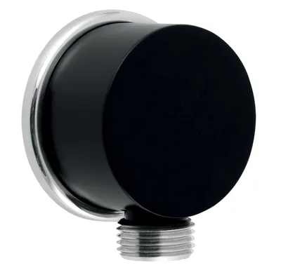 NOVASERVIS Stěnový vývod sprchy černá - D/STENAA1,5