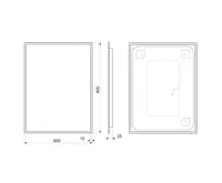 AQUALINE TAURI zrcadlo s LED osvětlením 60x80cm (7)