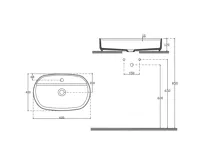 ISVEA INFINITY OVAL keramické umyvadlo na desku, 60x40cm, bílá (5)
