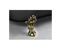 POLYSAN FOXTROT volně stojící vana 170x75x64cm, nohy bronz, černá/bílá (1)