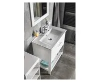 AQUALINE ZUNO 75 keramické umyvadlo nábytkové 75x45cm, bílá (1)