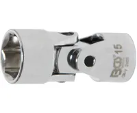 BGS Hlavice zástrčná 3/8" kloubová 15mm, 6-ti hranná BGS Hlavice zástrčná 3/8" kloubová 15mm, 6-ti hranná