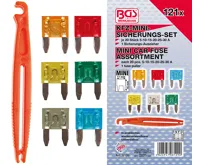 BGS Pojistky pro automobily, mini, 121 dílná sada