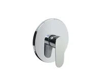 Sprchová baterie podomítková bez přepínače, Mbox, kulatý kryt, Viana, chrom