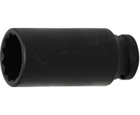 BGS Hlavice nástrčná 1/2&quot; 27 mm, prodloužená, 12-ti hranná,tvrzená