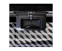 KERASAN WALDORF keramické umyvadlo 80x55cm, černá mat (1)