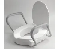 RIDDER HANDICAP WC sedátko zvýšené 10cm, s madly, bílá (4)