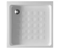 KERASAN RETRO keramická sprchová vanička, čtverec 100x100x20cm, bílá (6)