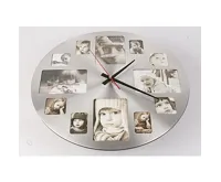 Platinium Nástěnné hodiny s fotorámečky kruhové (2)