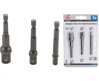 BGS Adaptéry pro el. nářadí 1/4&quot;, 3/8&quot;, 1/2&quot;