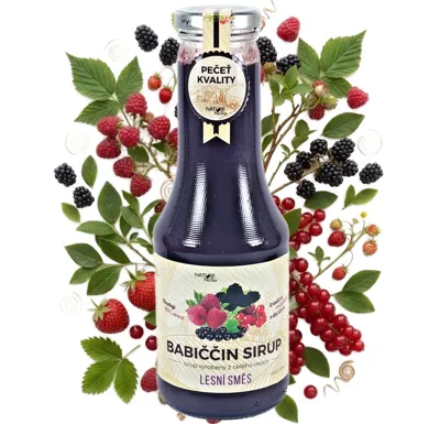 Nature NoTea s.r.o. Babiččin sirup Lesní směs 0,5l