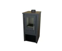 BELLA THALIA, krbová kamna NERA GLASS ECO, teplovzdušná 5,4 kW, antracitová