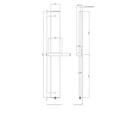RIDEA OTHELLO MONO SLIM hliníkové otopné těleso 300x1890mm, bílá mat (8)